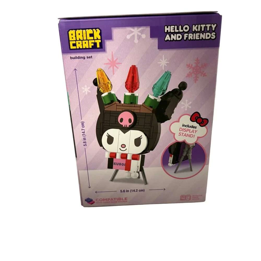 Brick Craft Sanrio Kuromi Holiday Decoration Building Set‎ 72350 149 Pcs New